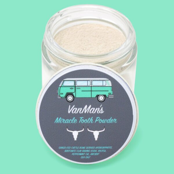 VanMan's Miracle Tooth Powder - Mint-Bone 2 oz 2