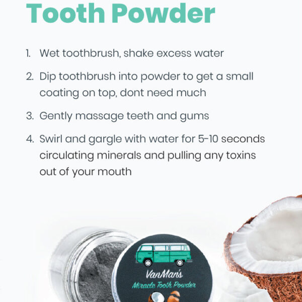 VanMan's Miracle Tooth Powder - Mint-Bone 2 oz 4
